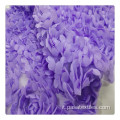 Tessuto di fiori da ricamo 3d tessuto da ricamo da ricamo verde viola